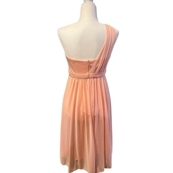 David's Bridal F15607 Bellini Knee Length Bridesmaid Prom Dress Women's Size 6 - Picture 3 of 6